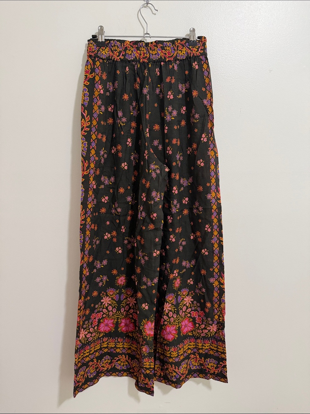 Natural Life Multicolor Floral Printed High Rise Wide Leg Pants Womens XS - Picture 3 of 4